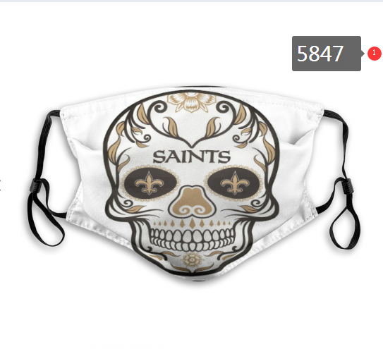 2020 NFL New Orleans Saints #4 Dust mask with filter->nfl dust mask->Sports Accessory